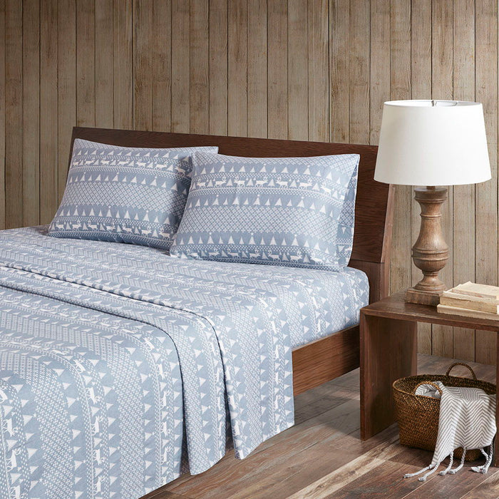 Queen Sheet Set - Blue Winter Frost