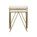 Bette - 2 Piece Nesting Table Set - White And Gold - Simple Home Plus