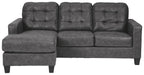 Venaldi - Gunmetal - Sofa Chaise - Simple Home Plus