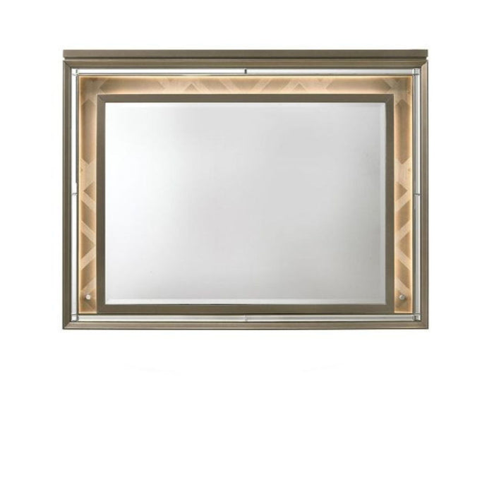 37" Led Lighted Dresser Mirror - Dark Champagne