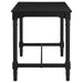 Martina - 5 Piece Rectangular Spindle Leg Counter Height Dining Set - Oatmeal And Black - Simple Home Plus