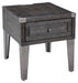 Todoe - Dark Gray - Rectangular End Table - Simple Home Plus