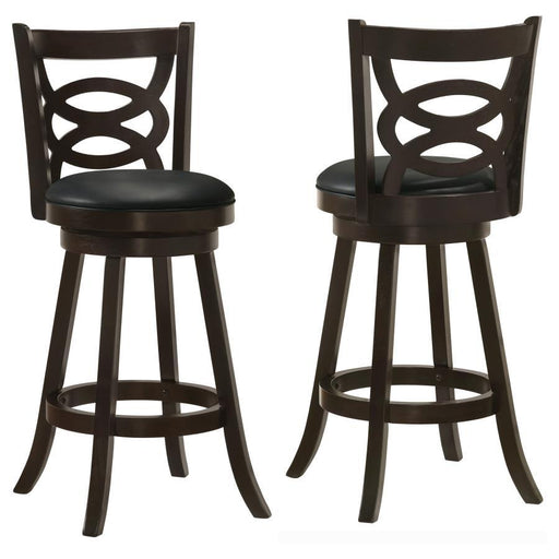 Calecita - Swivel Stools with Upholstered Seat (Set of 2) - Simple Home Plus