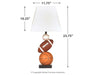 Nyx - Orange - Poly Table Lamp - Simple Home Plus