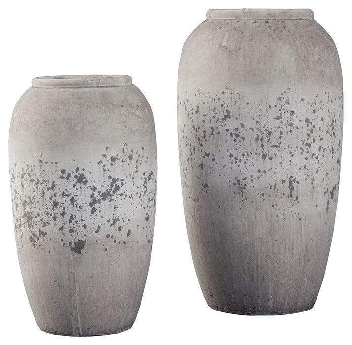 Dimitra - Brown / Cream - Vase Set (Set of 2) - Simple Home Plus