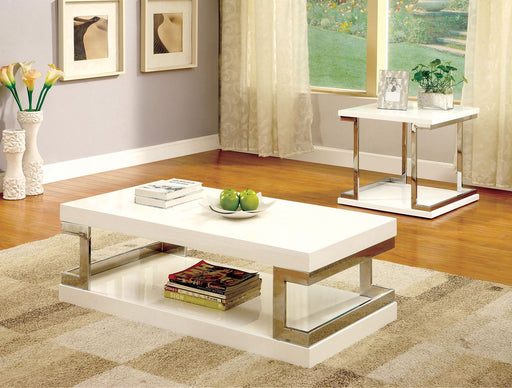 Meda - End Table - White - Simple Home Plus