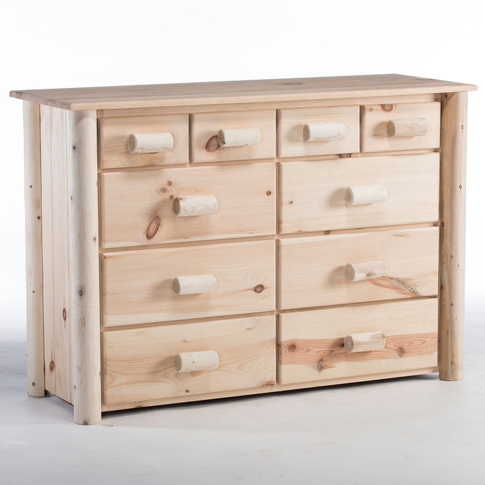 Unfinished Wood Ten Drawer Dresser - Natural