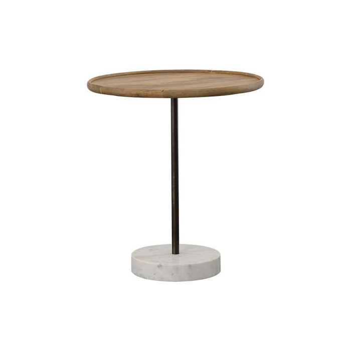 Ginevra - Round Marble Base Accent Table - Simple Home Plus