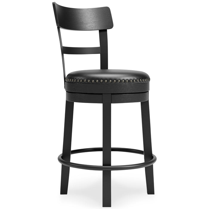 Valebeck - Full Back Swivel Stool - Simple Home Plus