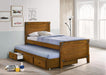 Granger - Twin Captain's Bed With Trundle - Rustic Honey - Simple Home Plus