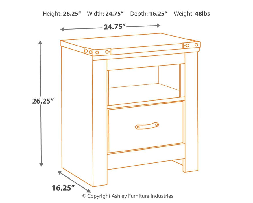 Trinell - Night Stand - Simple Home Plus