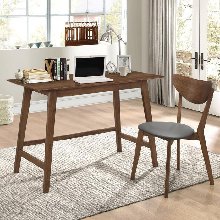 Karri - 2 Piece Writing Desk Set - Walnut - Simple Home Plus