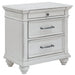 Kanwyn - Whitewash - Three Drawer Night Stand - Simple Home Plus