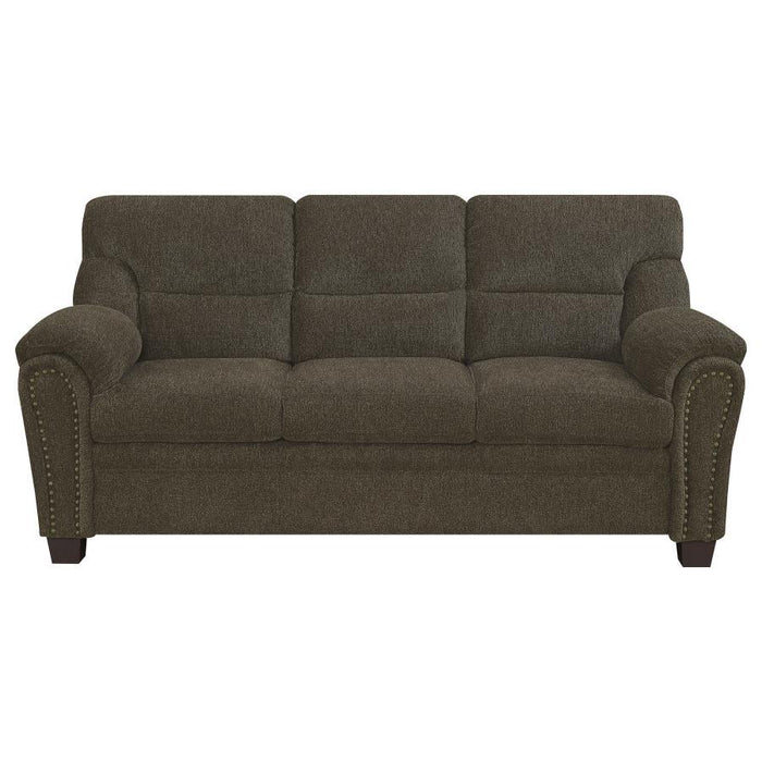 Clemintine - Upholstered Sofa with Nailhead Trim - Simple Home Plus