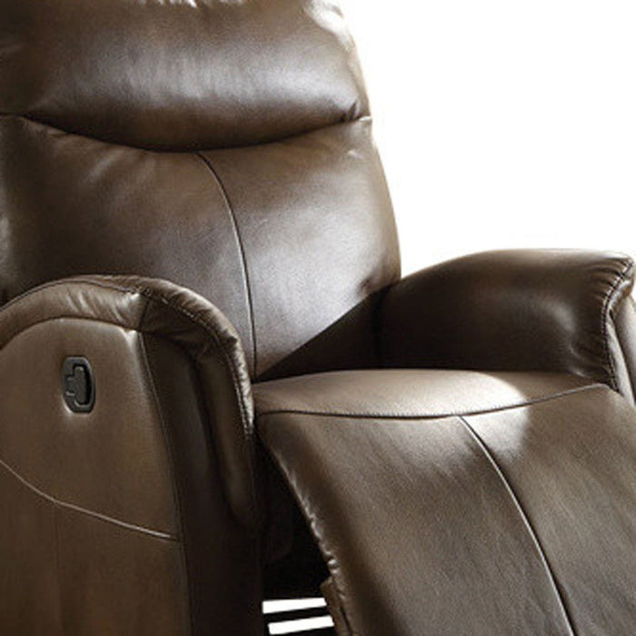 Leather-Aire Motion Recliner - Brown