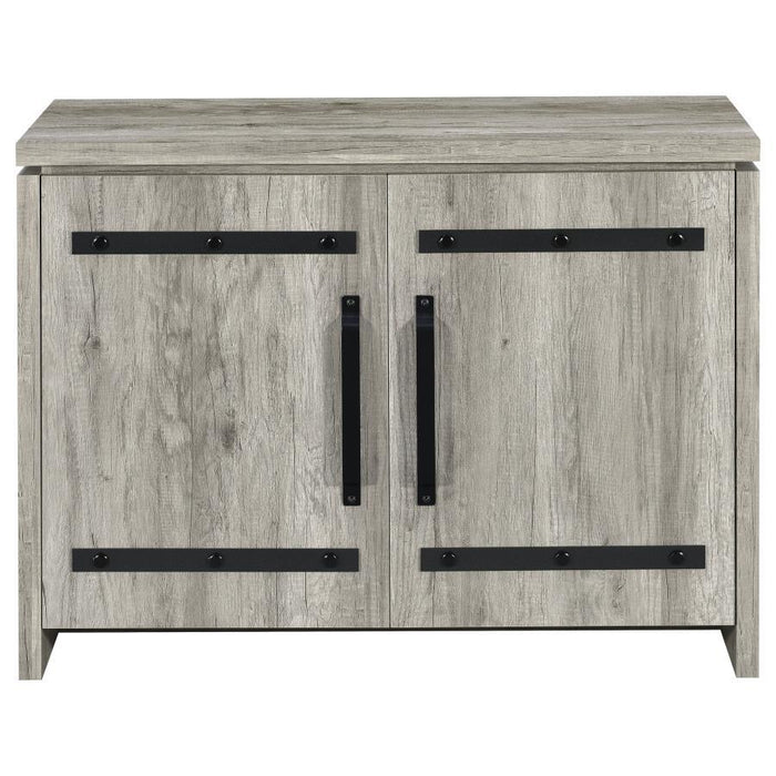 Enoch - 2-Door Accent Cabinet - Gray Driftwood - Simple Home Plus