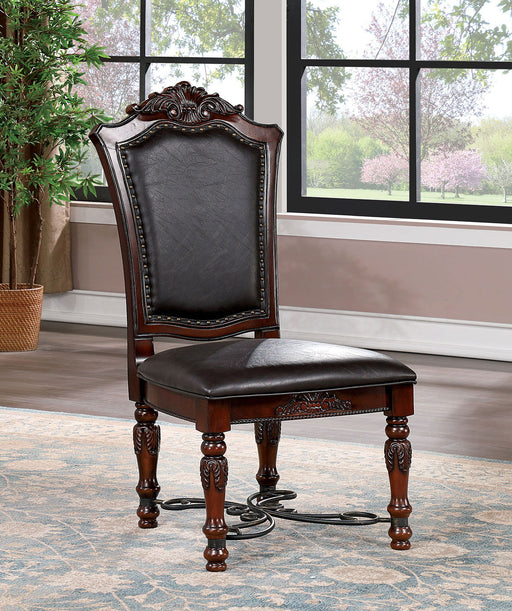 Picardy - Side Chair (Set of 2) - Brown Cherry / Black - Simple Home Plus