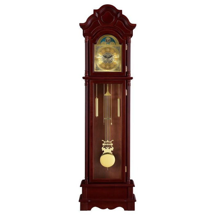 Diggory - Grandfather Clock - Brown Red And Clear - Simple Home Plus