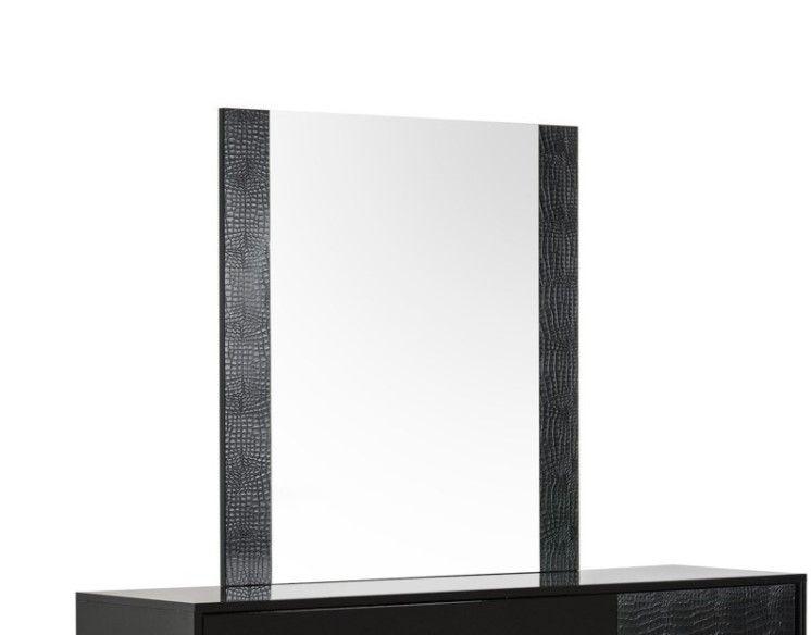 41" Glass Mirror - Black