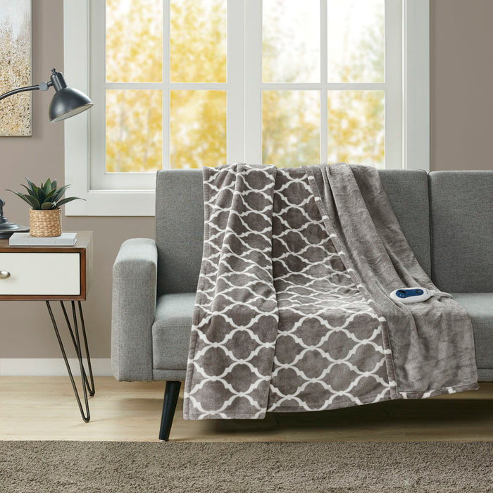 Heated Ogee - Throw - Gray