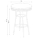 Theodore - Round Bar Table - Simple Home Plus