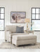 Traemore - Linen - Ottoman - Simple Home Plus