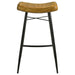 Bayu - Leather Upholstered Saddle Seat Backless Bar Stool (Set of 2) - Simple Home Plus