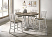 Dakota - Counter Height Table - Antique White / Ash Brown - Simple Home Plus