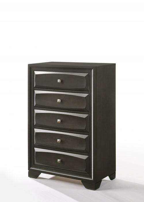 Solid Wood Dresser - Gray