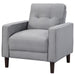 Bowen - Upholstered Track Arms Tufted Chair - Simple Home Plus