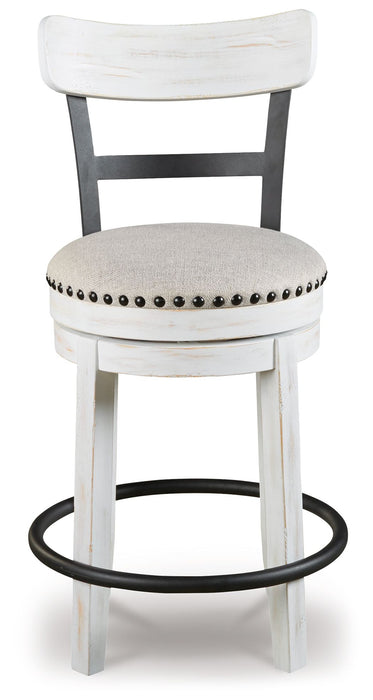 Valebeck - Full Back Swivel Stool - Simple Home Plus