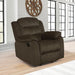 Rodman - Upholstered Glider Recliner - Chocolate - Simple Home Plus