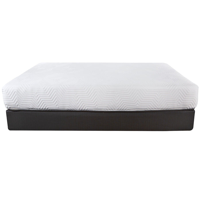 10.5" Hybrid Lux Memory Foam And Wrapped Full Coil Mattress - White