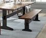 Bexley - Trestle Bench - Natural Honey And Espresso - Simple Home Plus