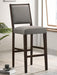 Bedford - Upholstered Open Back Bar Stools With Footrest (Set of 2) - Simple Home Plus