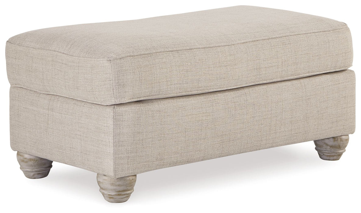 Traemore - Linen - Ottoman - Simple Home Plus