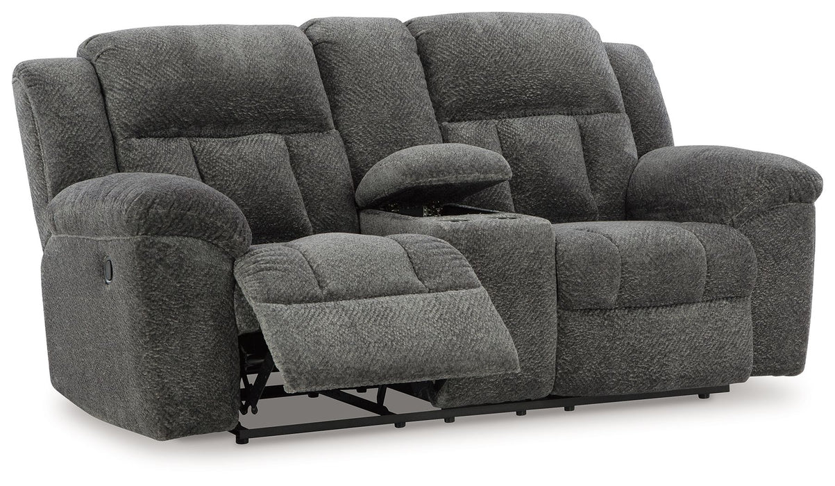 Frohn - Dbl Reclining Loveseat With Console