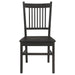 Marbrisa - Slat Back Dining Side Chair (Set of 2) - Matte Black - Simple Home Plus