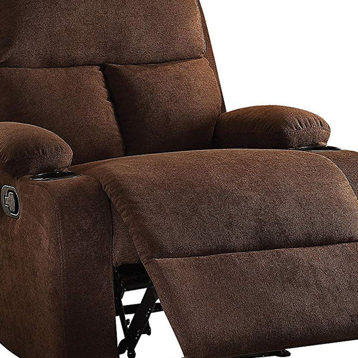 Linen Recliner - Chocolate