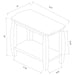 Raphael - 1-Shelf Chairside Table - Cappuccino - Simple Home Plus