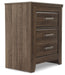 Juararo - Dark Brown - Two Drawer Night Stand - Simple Home Plus