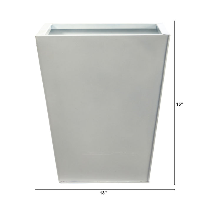 15" Classic Square Metal Planter