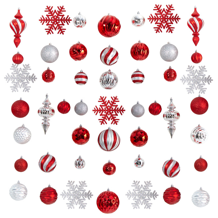 81 Pcs Shatterproof Ornament Set