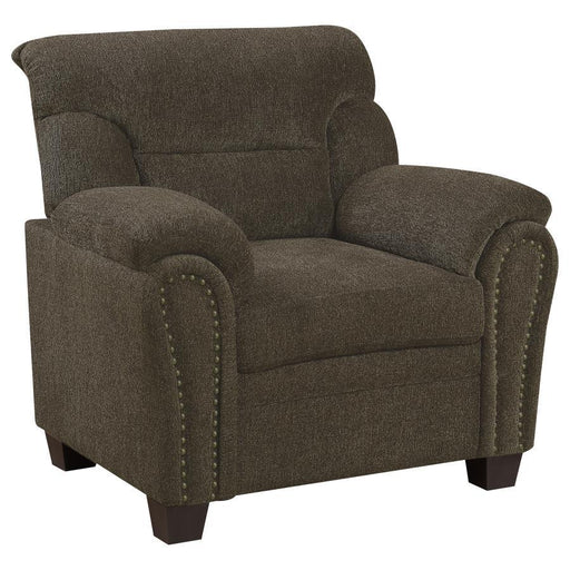 Clemintine - Upholstered Chair with Nailhead Trim - Simple Home Plus