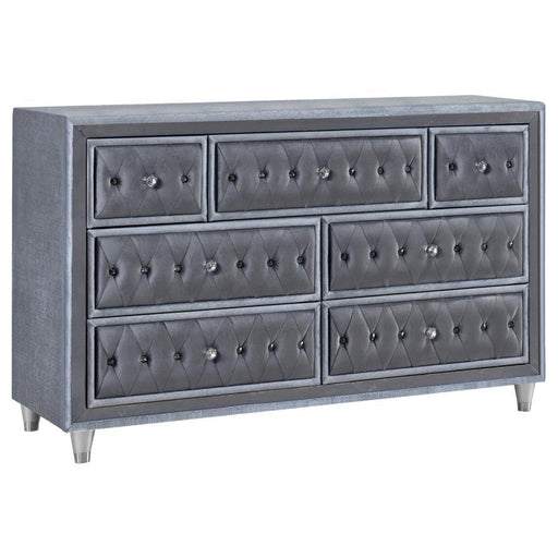 Antonella - 7-Drawer Upholstered Dresser - Simple Home Plus