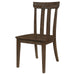 Reynolds - Slat Back Dining Side Chair (Set of 2) - Brown Oak - Simple Home Plus