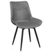 Brassie - Upholstered Side Chairs (Set of 2) - Gray - Simple Home Plus