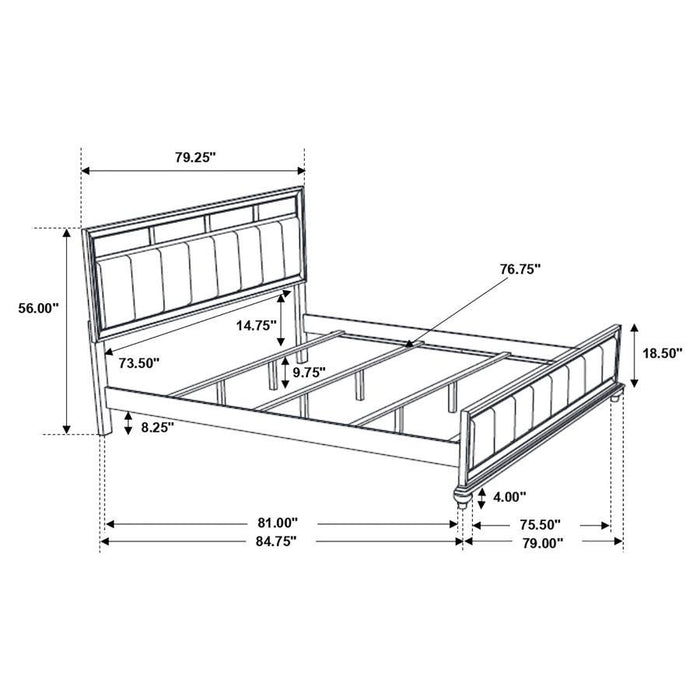 Barzini - Upholstered Bed - Simple Home Plus