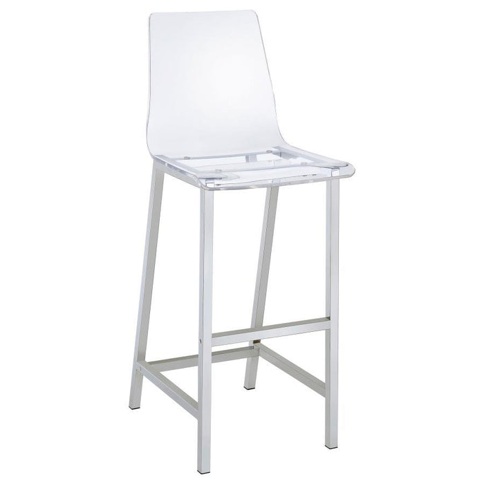 Juelia - Chrome Stools (Set of 2) - Simple Home Plus