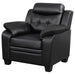 Finley - Tufted Upholstered Chair - Black - Simple Home Plus